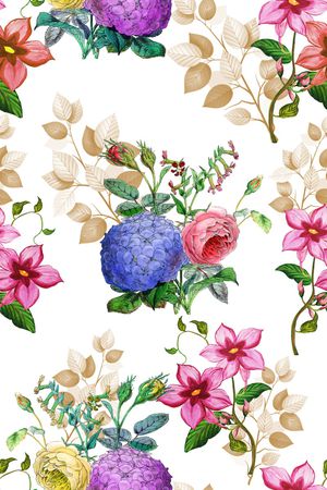 彩底花卉印花华亿平台图片