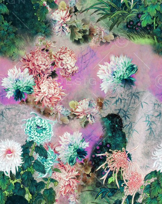 花朵印花华亿平台图片