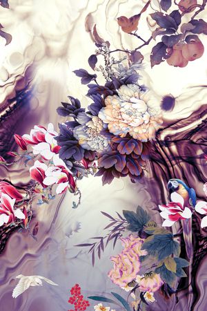 中国风印花华亿平台图片