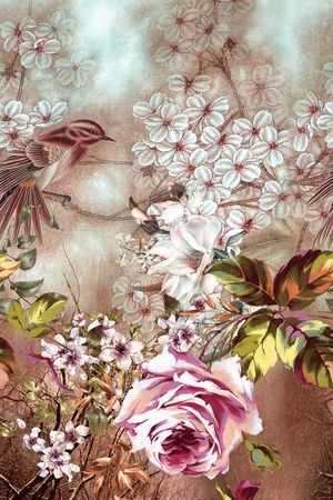 中国风印花华亿平台图片