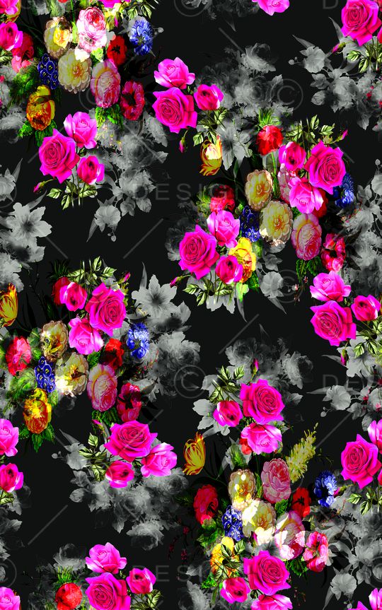 花朵印花华亿平台图片