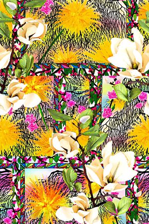 花卉印花华亿平台图片