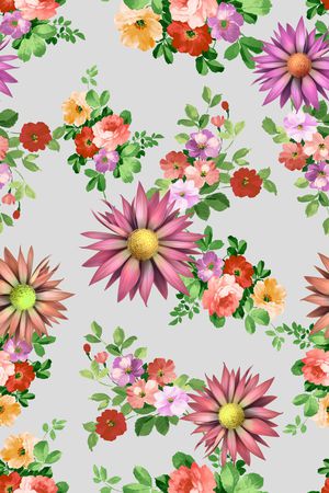 彩底花卉印花华亿平台图片