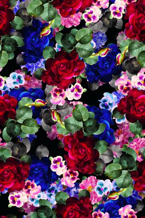 牡丹印花华亿平台图片