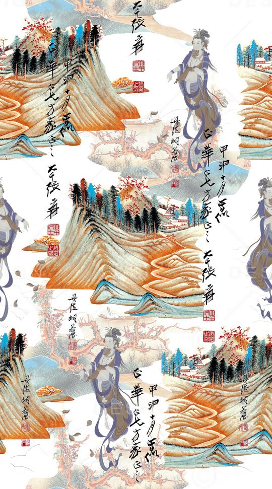 棉麻印花华亿平台图片