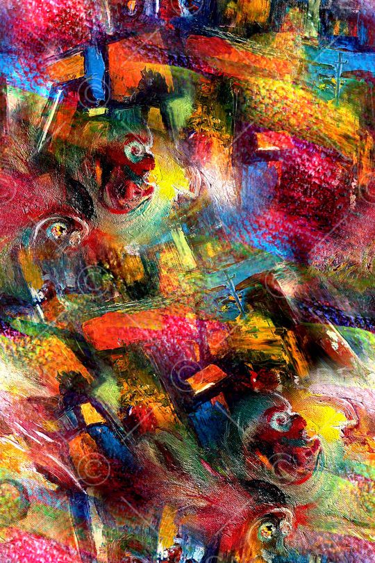 抽象印花华亿平台图片