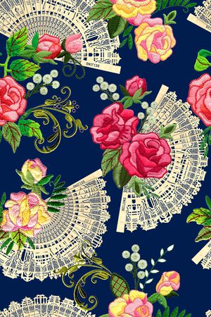 扇子印花华亿平台图片