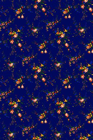 小碎花印花华亿平台图片