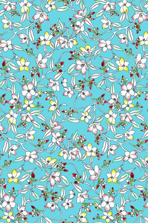 小碎花印花华亿平台图片