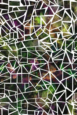 不规则几何印花华亿平台图片