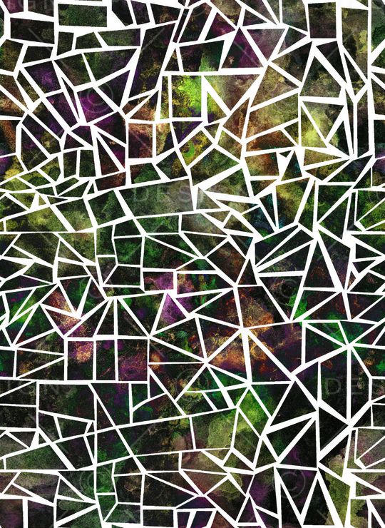 不规则几何印花华亿平台图片