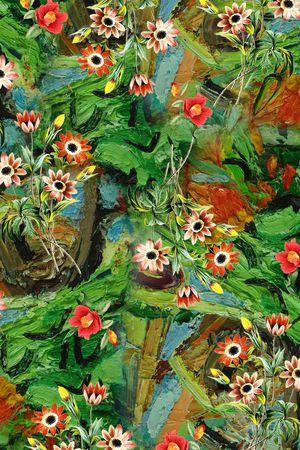 兰花印花华亿平台图片