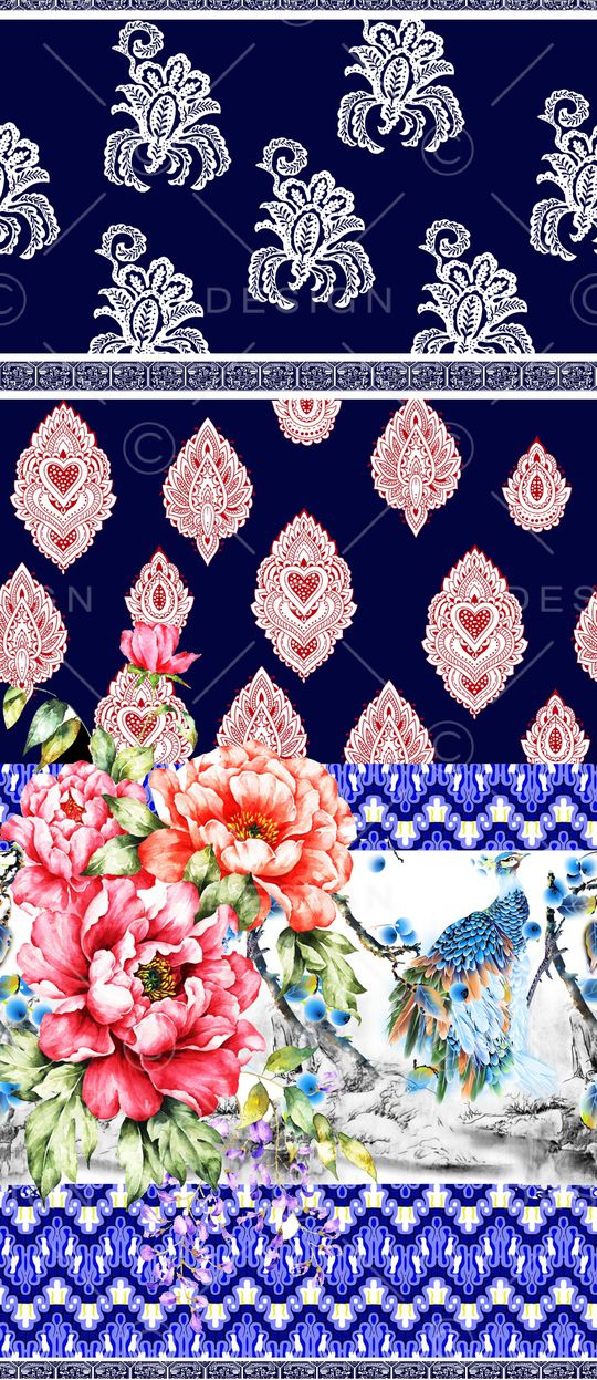 花卉大花印花华亿平台图片