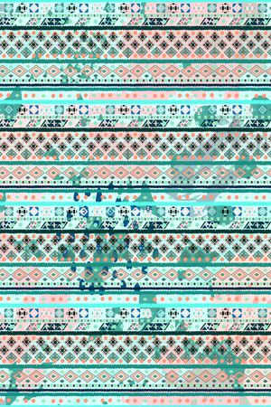 不规则几何印花华亿平台图片