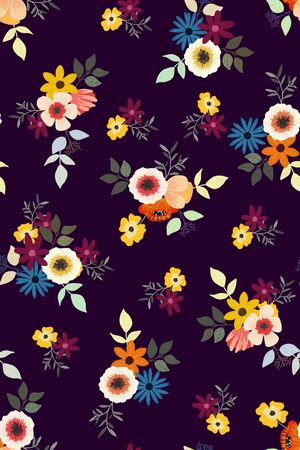 青舞-花卉印花华亿平台图片