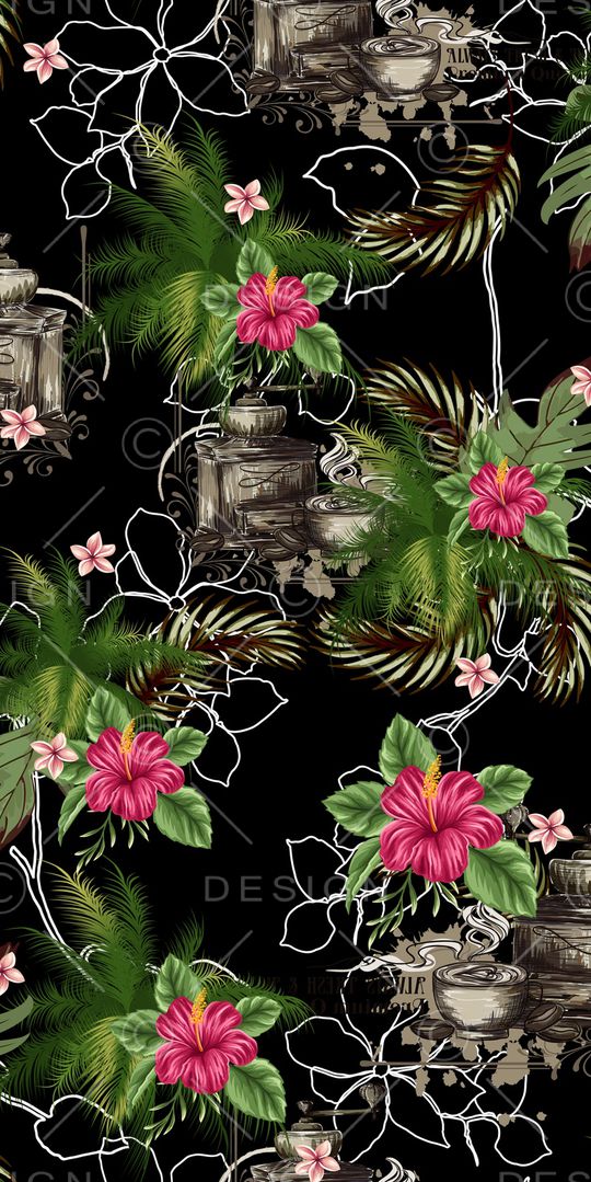 棕榈叶印花华亿平台图片