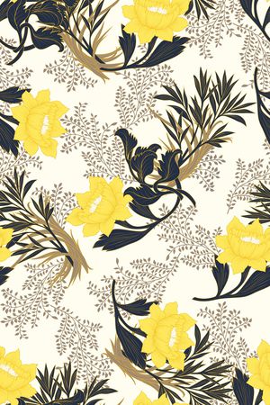 青舞-花卉印花华亿平台图片