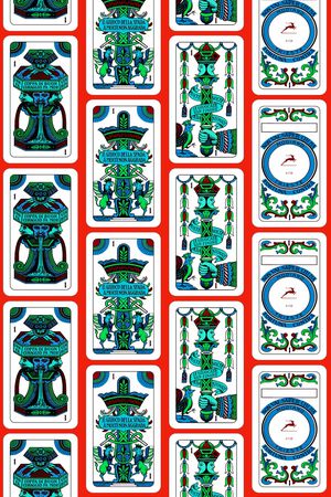 扑克牌印花华亿平台图片