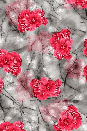 牡丹印花华亿平台图片