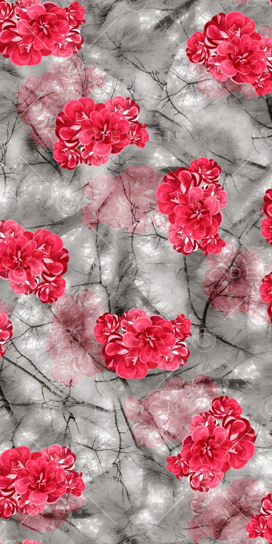 牡丹印花华亿平台图片