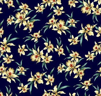 小碎花印花华亿平台图片