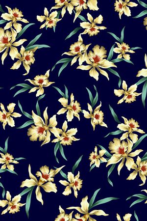 小碎花印花华亿平台图片