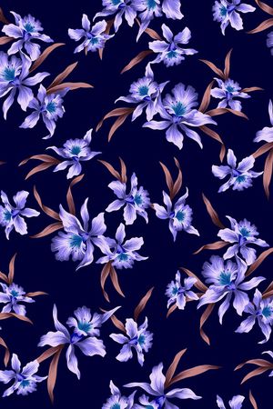 小碎花印花华亿平台图片