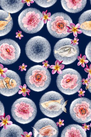 鱼印花华亿平台图片