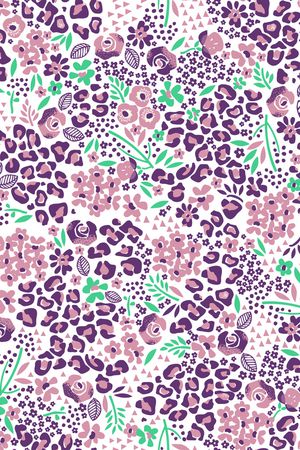 传统民族风花卉印花华亿平台图片