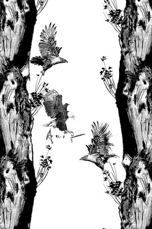 树枝印花华亿平台图片