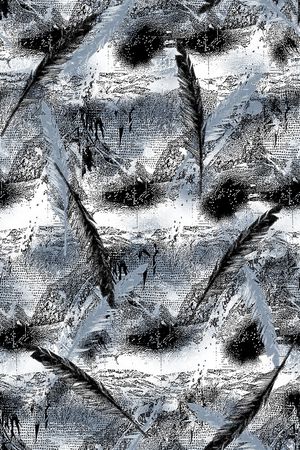 抽象纹理印花华亿平台图片