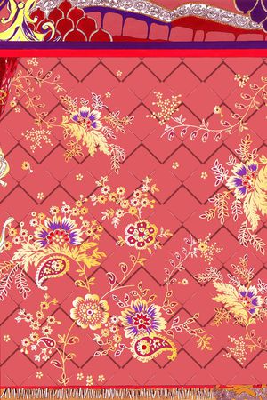 民族花纹印花华亿平台图片