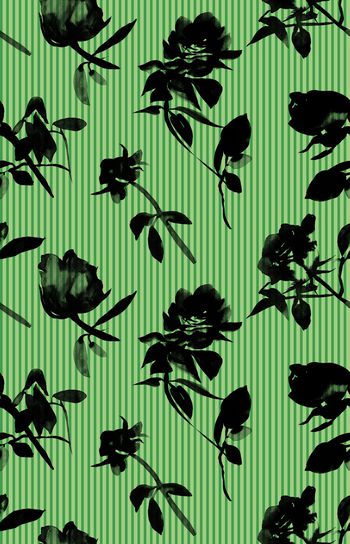 858566-水墨竖条花卉B