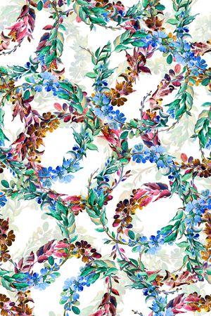 时尚花卉印花华亿平台图片