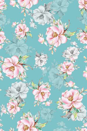 小清新印花华亿平台图片