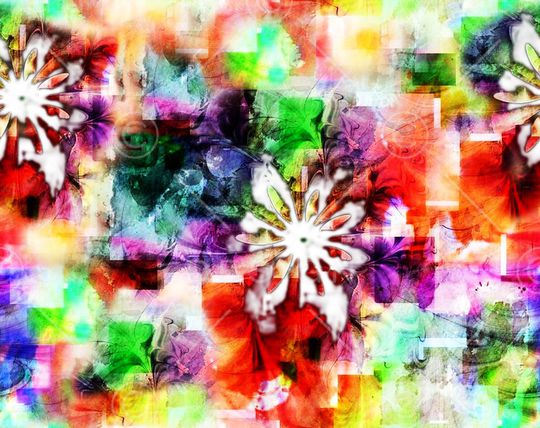 艺术彩色印花华亿平台图片