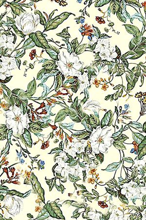 玉兰花印花华亿平台图片