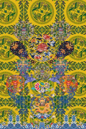 中国风印花华亿平台图片