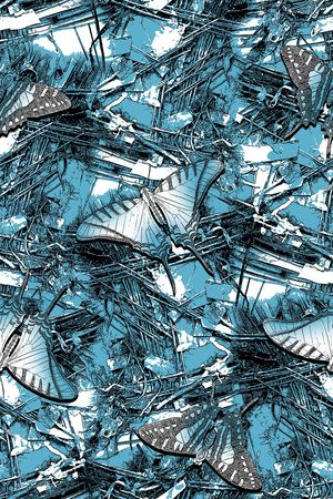 抽象纹理印花华亿平台图片