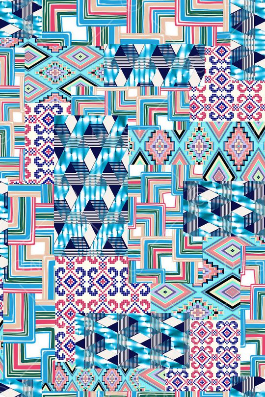 几何印花华亿平台图片