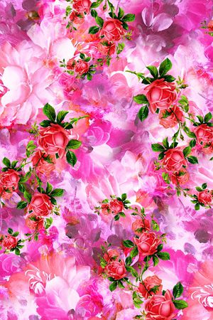 乱花印花华亿平台图片