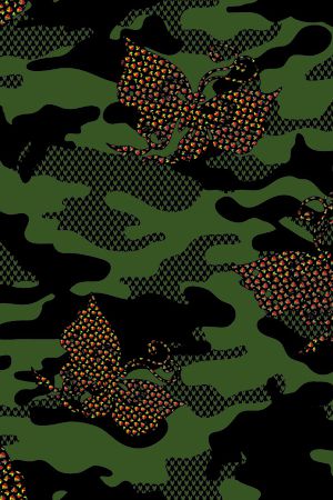 军装迷彩印花华亿平台图片