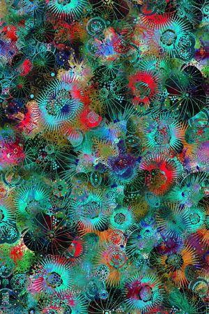 扎染印花华亿平台图片