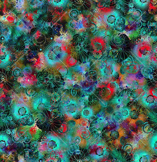 扎染印花华亿平台图片