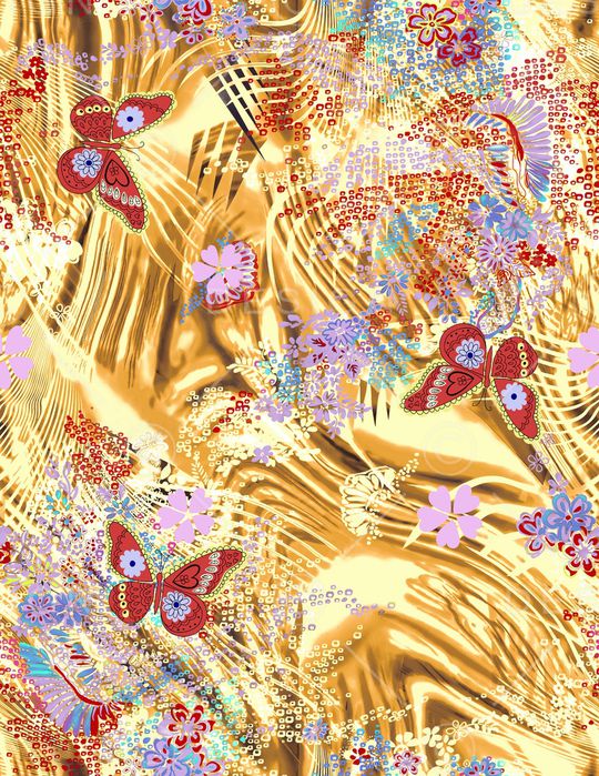 云纹印花华亿平台图片