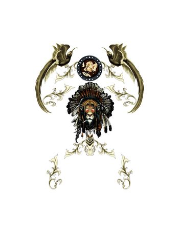 859449-D&G杜嘉版纳欧式花纹狮子头-1