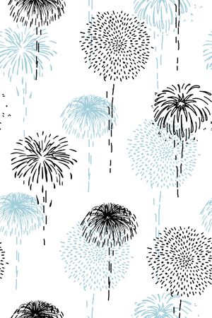 抽象烟花印花华亿平台图片