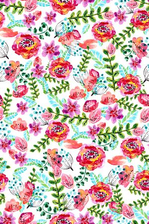 罂粟花印花华亿平台图片