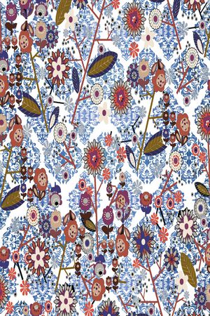 波西米亚印花华亿平台图片