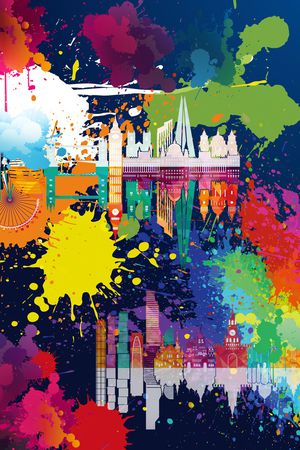 几何印花华亿平台图片